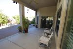 Spacious patio with seating